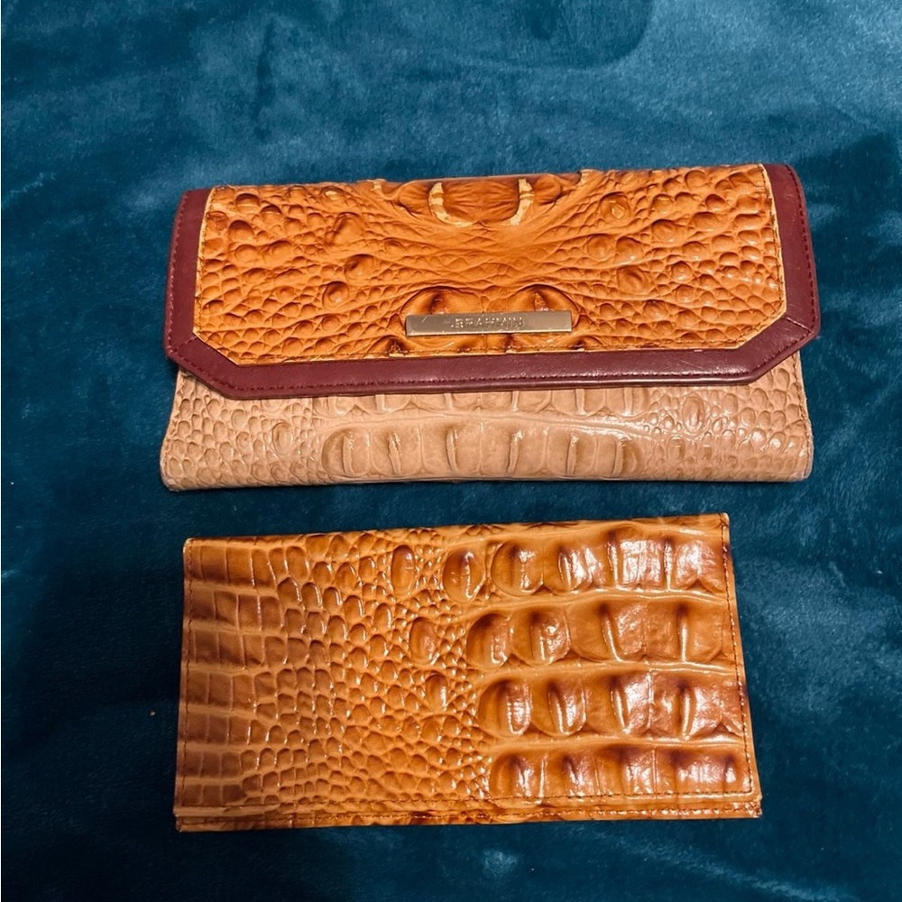 Beautiful Brahmin checkbook wallet!